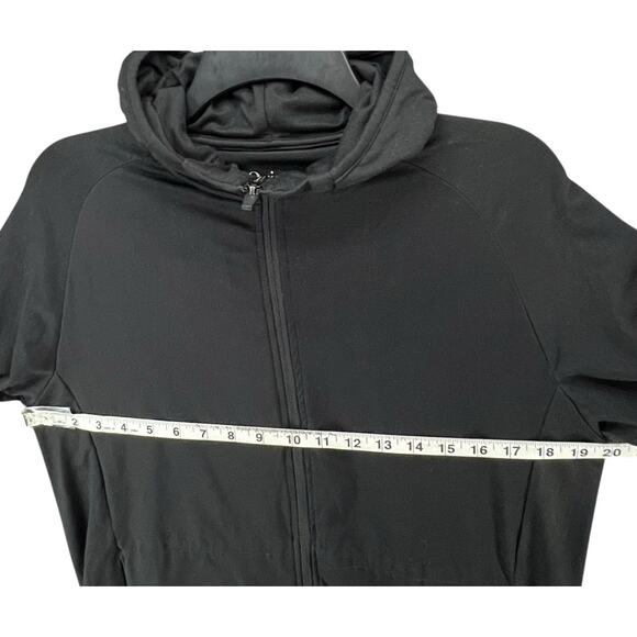 Quince Jacket Womens Small Black Full Zip Hooded Lightweight Recycled Polyester - Picture 4 of 11